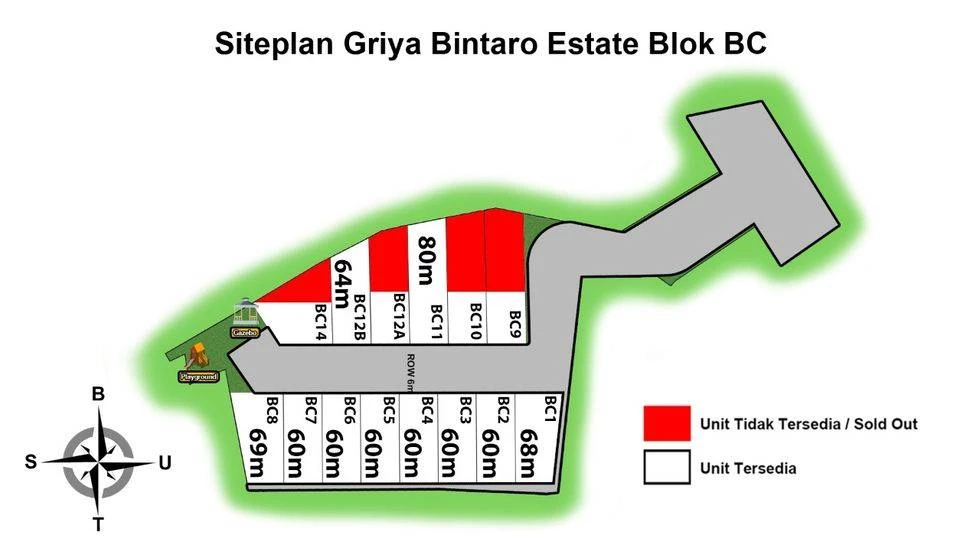 siteplan griya bintaro estate